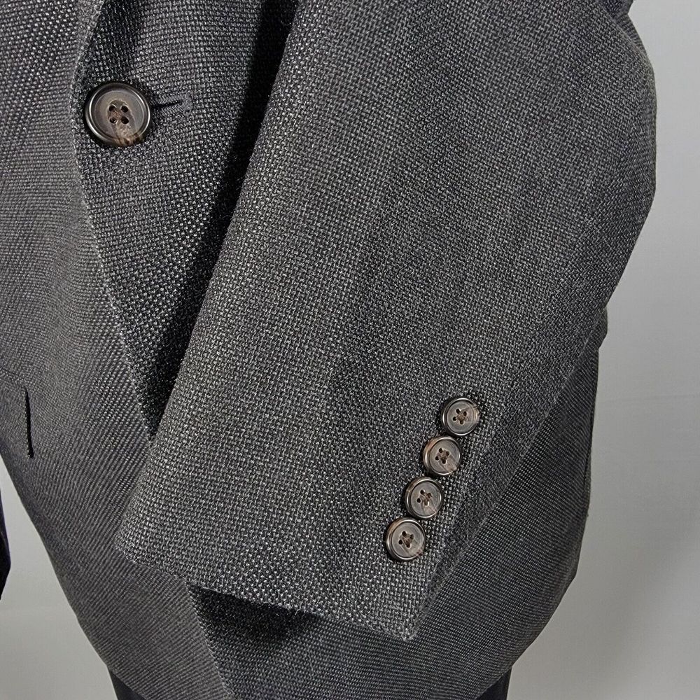 Lauren Ralph Lauren Men's Sport Coat Blazer Two Button Ch Gry Hopsack Poly 44L - Picture 11 of 16